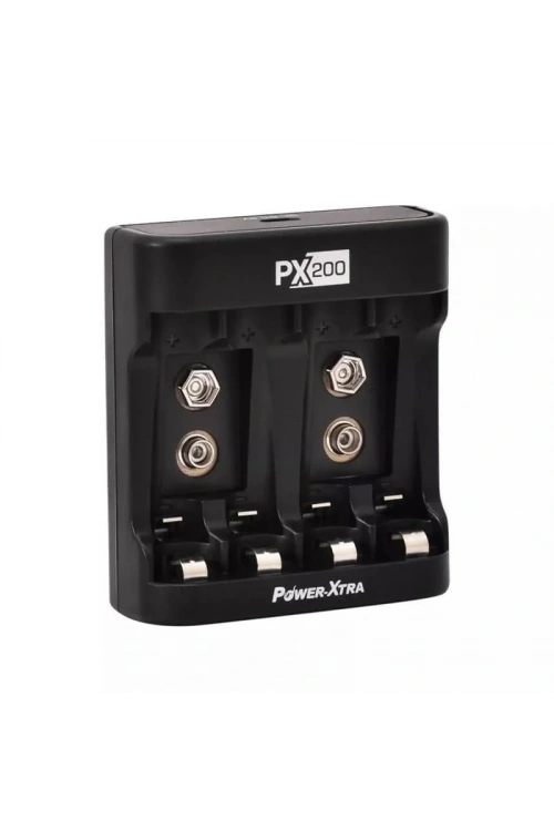 Power-Xtra PX200 Ni-Mh-Ni-Cd AA-AAA-9V Şarj Cihazı