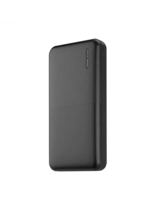 PW-104 2.4A LED Işıklı Type-C Mikro Girişli 2 x USB-A Çıkış 10.000mAh Powerbank