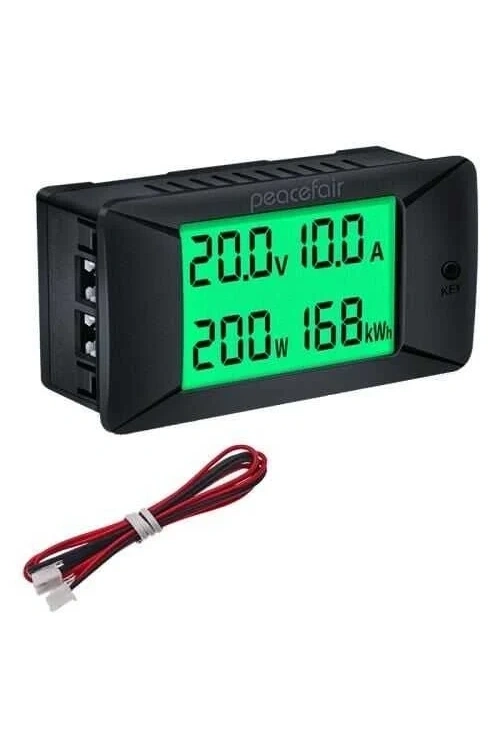 PZEM-025 0-300V 200A Voltmetre Ampermetre - Batarya Kapasite Yöneticisi