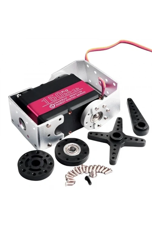 RDS51150 150KG Dijital Servo Motor 180° - U Servo Braket Dahil