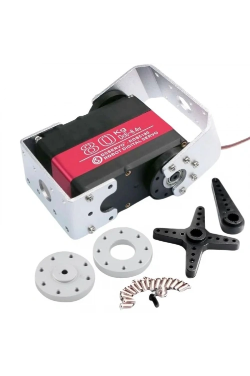 RDS5180 80KG Dijital Servo Motor 180° - U Servo Braket Dahil