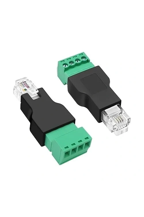 RJ11 6P4C Erkek - 4 Pin Vidalı Terminal Dönüştürücü Adaptör