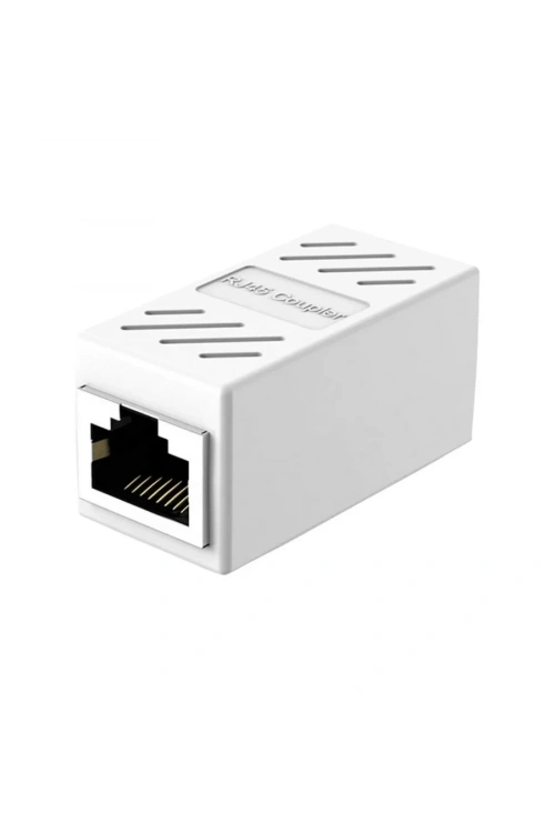 RJ45 Dişi-Dişi Ara Bağlantı Soketi - Beyaz