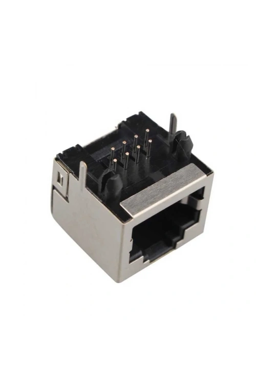 RJ45 Dişi Ethernet Konnektörü - PCB Tipi 16x16x13mm