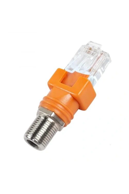 RJ45 Erkek - F Dişi Dönüştürücü Konnektör