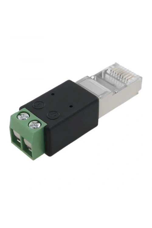 RJ45 Erkek - RS485 2 Pin Vidalı Dönüştürücü A=PIN4 B=PIN5