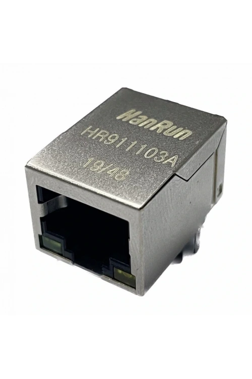 RJ45 HR911103A Hanrun Trafolu Ledli Ethernet Bağlantı Soketi