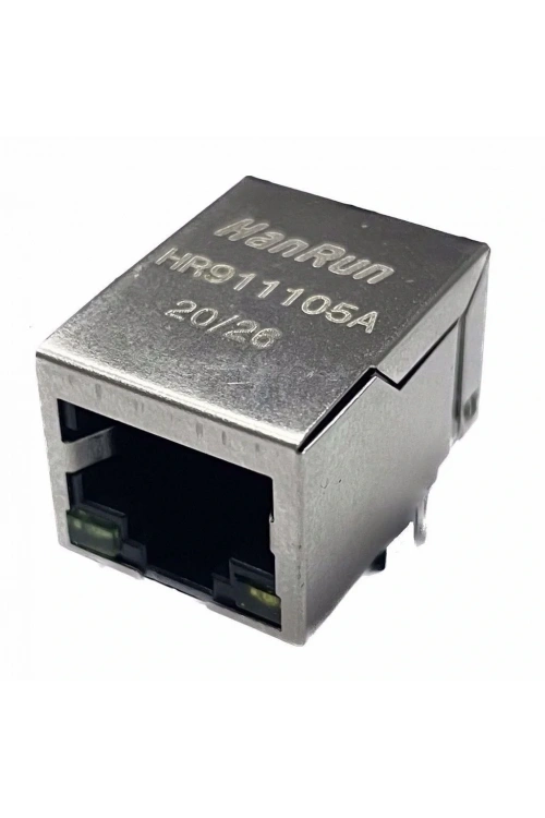 RJ45 HR911105A Hanrun Trafolu Ledli Ethernet Bağlantı Soketi