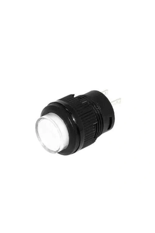 RL16-503A 16MM Plastik 2 Pin Anahtarlı Buton Beyaz