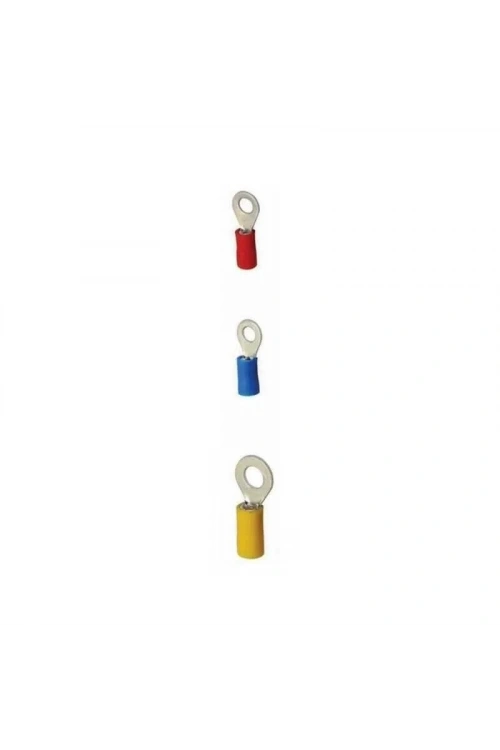 RV 2-10 1.50-2.50 mm Mavi Yuvarlak Tip İzoleli Kablo Ucu 10 Adet