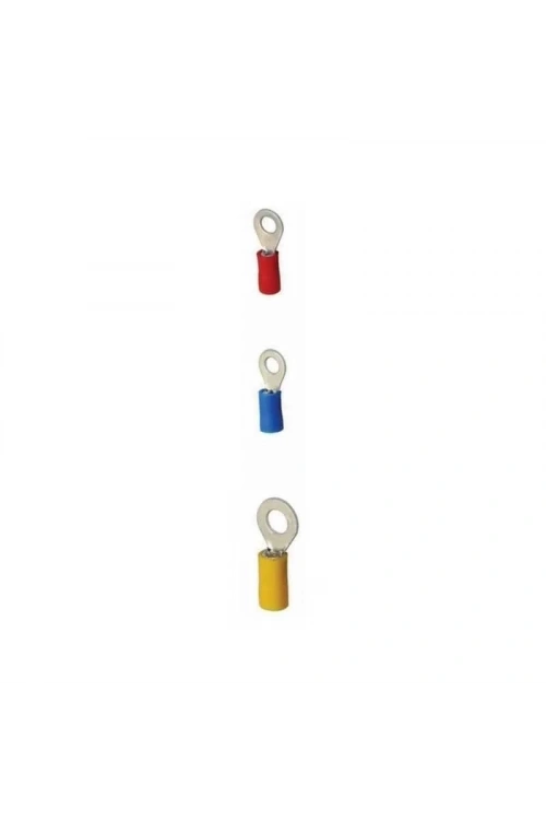 RV 5.5-4 4.0-6.0 mm Sarı Yuvarlak Tip İzoleli Kablo Ucu 10 Adet
