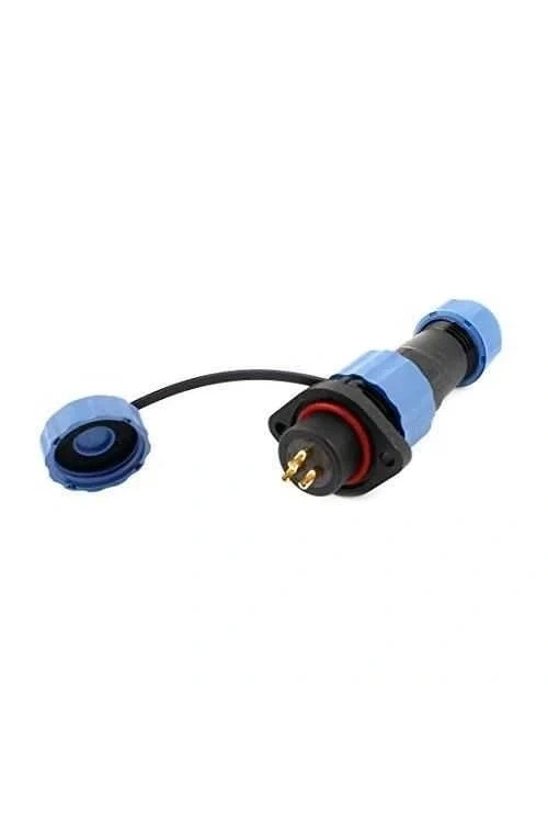 SD16 3 Pin 16mm Su Geçirmez Konnektör Takımı - Flanşlı Panel Tipi