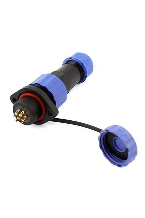 SD16 7 Pin 16mm Su Geçirmez Konnektör Takımı - Flanşlı Panel Tipi