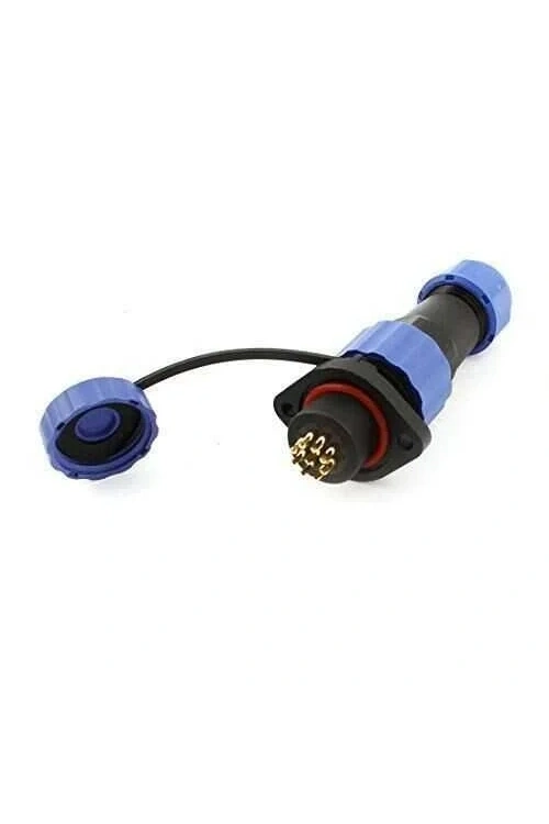SD16 9 Pin 16mm Su Geçirmez Konnektör Takımı - Flanşlı Panel Tipi