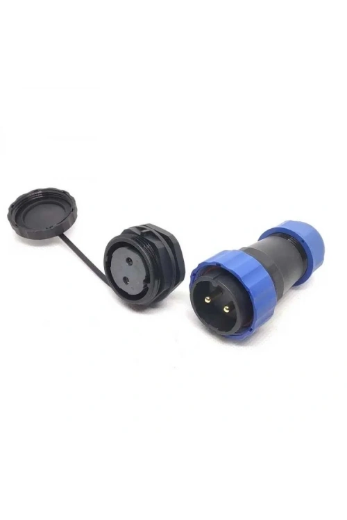 SD28 2 Pin 28mm Su Geçirmez Konnektör Takımı - Panel Tipi