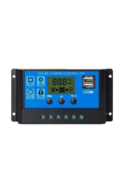Solar Panel Akü Şarj Cihazı 10A 12/24V