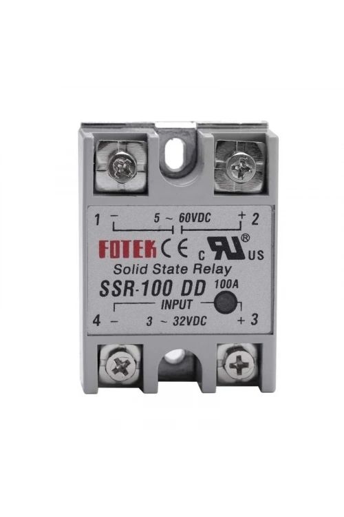 SSR-100DD Solid State Röle 100A - 3-32VDC Giriş 5-60VDC Çıkış
