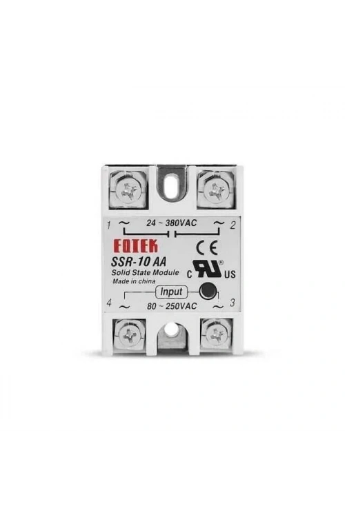SSR-10AA Solid State Röle 10A - 80-250VAC Giriş 24-380VAC Çıkış