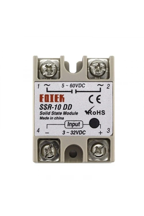 SSR-10DD Solid State Röle 10A - 3-32VDC Giriş 5-60VDC Çıkış