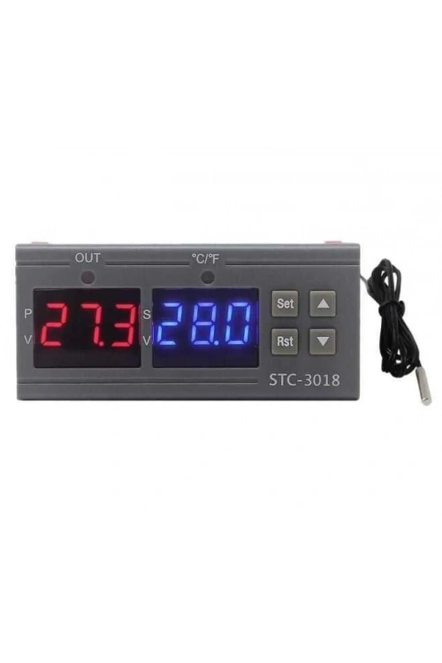 STC-3018 24V Dijital Sıcaklık Kontrol Cihazı - Kuluçka Uyumlu