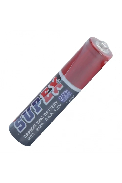 Supex R03/AAA Alkalin Çinko Karbon İnce Kalem Pil
