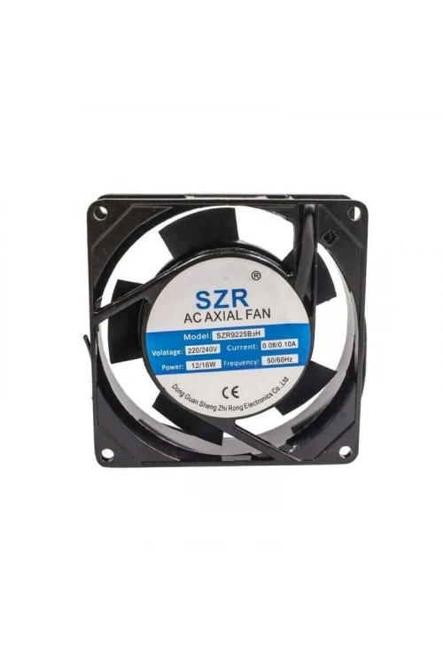 SZR9225 220V 0.08A Metal Fan - 92x92x25mm