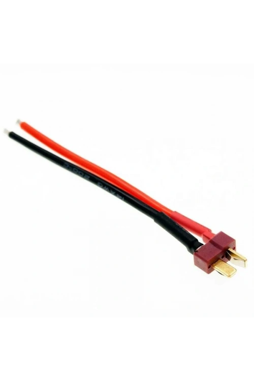 T-Plug Erkek Lipo Pil Şarj Kablosu 10 cm