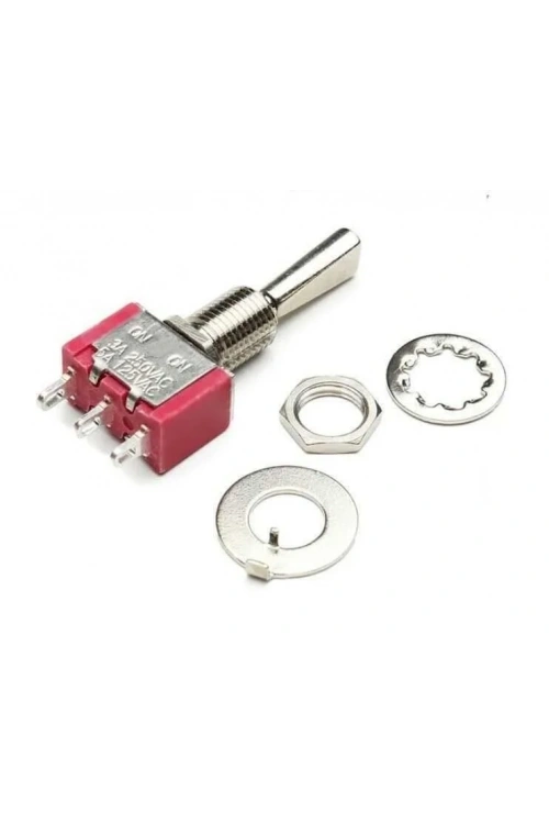 T80-T ON-ON 3-Pin Yaylı Toggle Switch