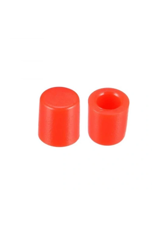 Tact Switch Kapağı Çap 3.2mm Kırmızı - 6x6mm Switch ile Uyumlu
