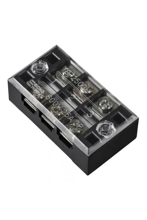 TB-2503 3P Çift Sıra Terminal Blok - 600V 25A