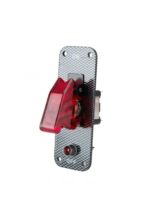 Tekli ON-OFF Toggle Switch Panel - Kırmızı