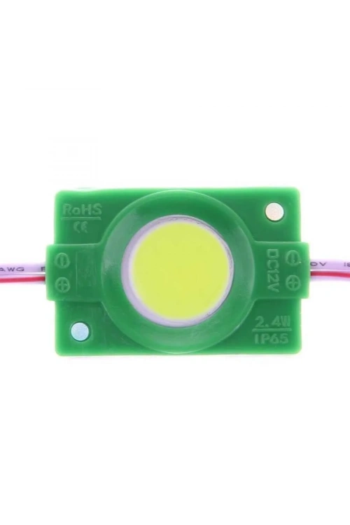 Tekli Su Gerçimez Cob Led Modülü - Yeşil 12V 2.4W