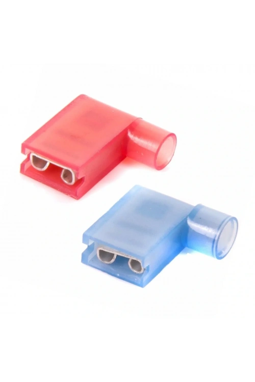 TFDEB - 2862 1.5-2.5mm2 Tam İzoleli Polyamid Bayrak Tip Terminal Kablo Ucu Mavi 100 Adet
