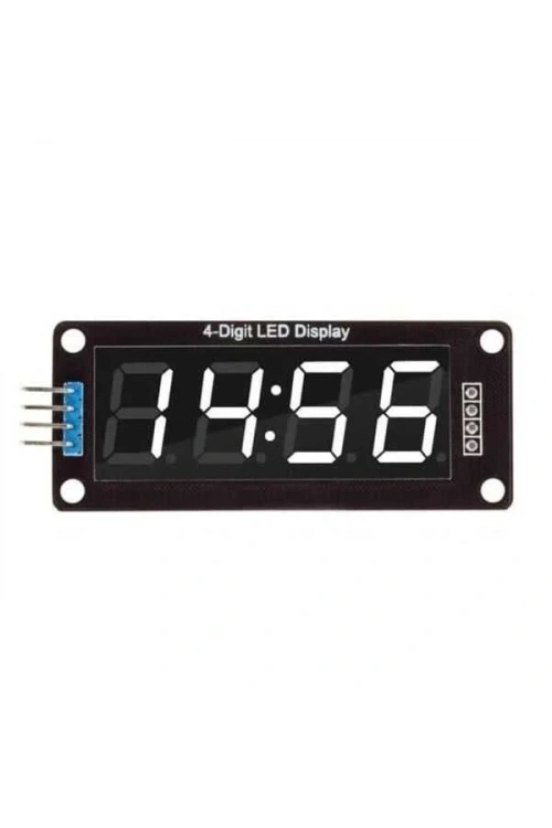 TM1637 4 Digit Led Display Saat Modülü - Beyaz