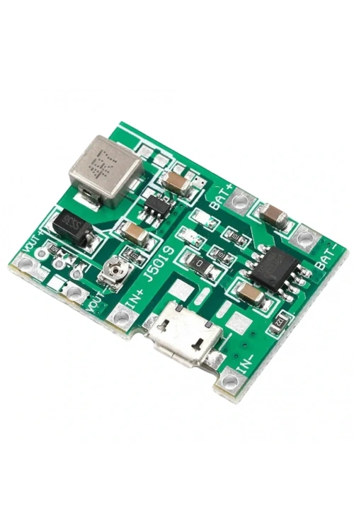 TP4056 Pil Şarj ve Voltaj Yükseltici 3.7V 4.2V Micro Usb