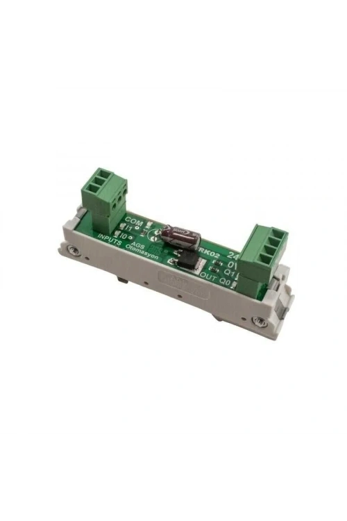TRK-02 5A 2 Kanal DC Röle Modülü - Ray Montajlı