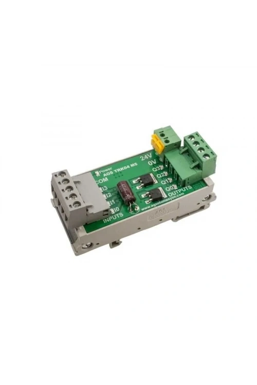 TRK-04 5A 4 Kanal DC Röle Modülü - Ray Montajlı