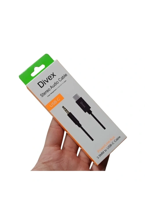 Type-C to 3.5mm Stereo Audio Aux Kablo 1m Siyah DA-162