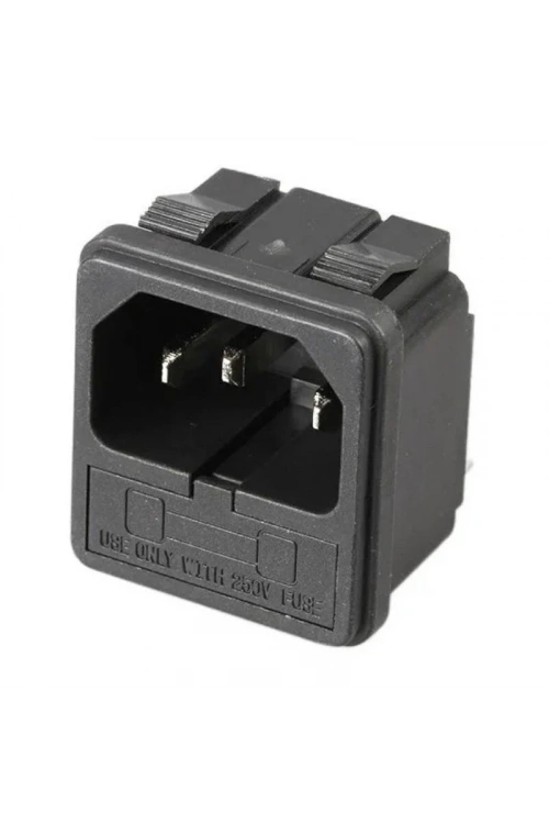 Üçlü Erkek Power Soketi Sigorta Yuvalı