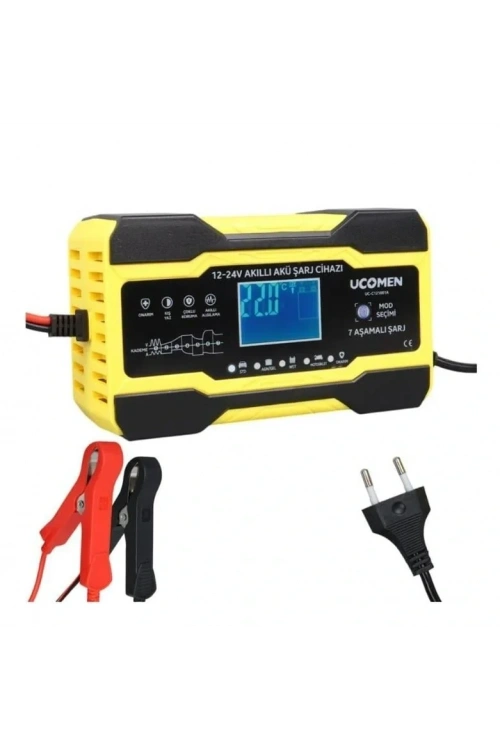 Ucomen Akü Şarj Cihazı 12/24 Volt 10A