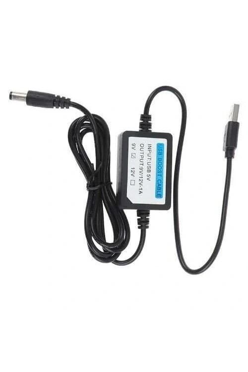 USB 5V - 9V 1A Voltaj Yükseltici Booster 1m