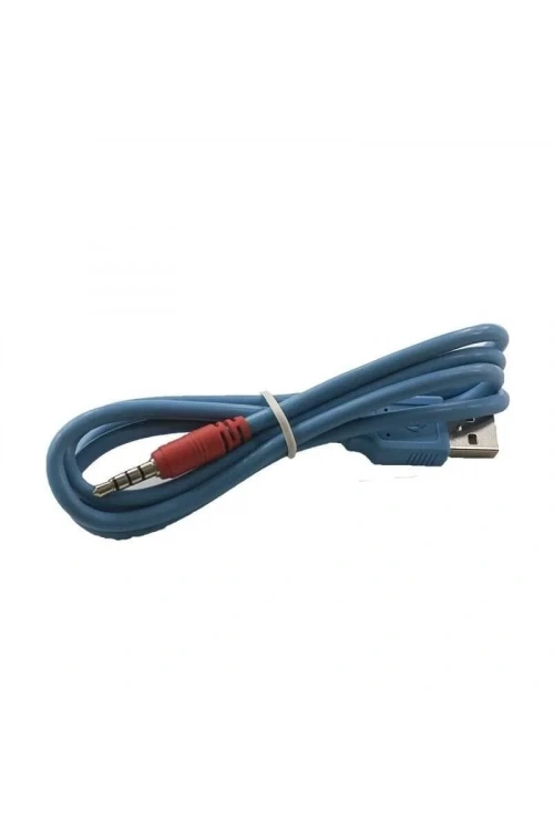 USB - Aux 3.5mm Stereo Jack Kablo 4 Boğum 1 Metre