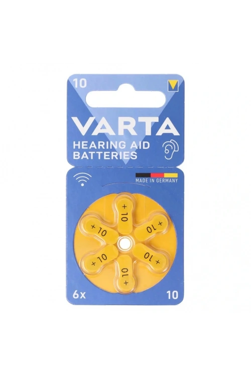 Varta 10 No Kulaklık ve İşitme Cihazları Pili 6lı Paket