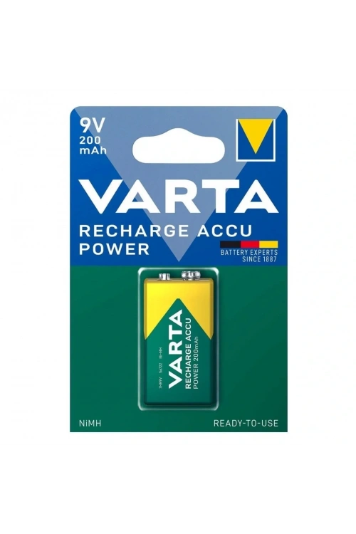 Varta 9V 200mAh Şarj Edilebilir Pil