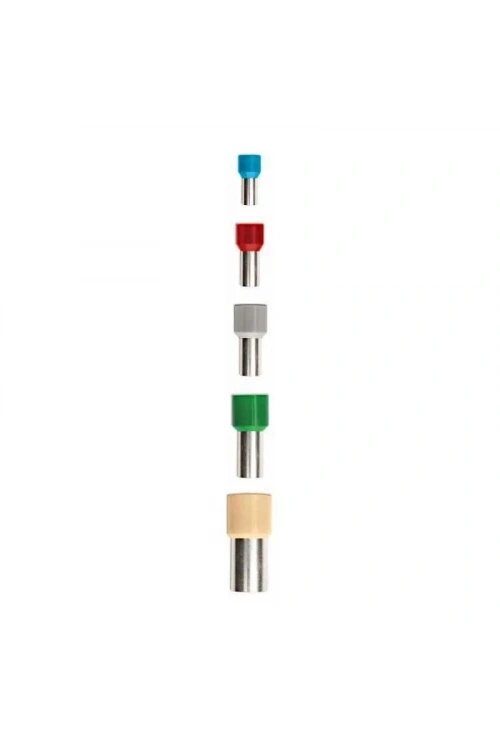 VE0508 2.6 mm Beyaz İzoleli Tek Girişli Yüksük - 10 Adet