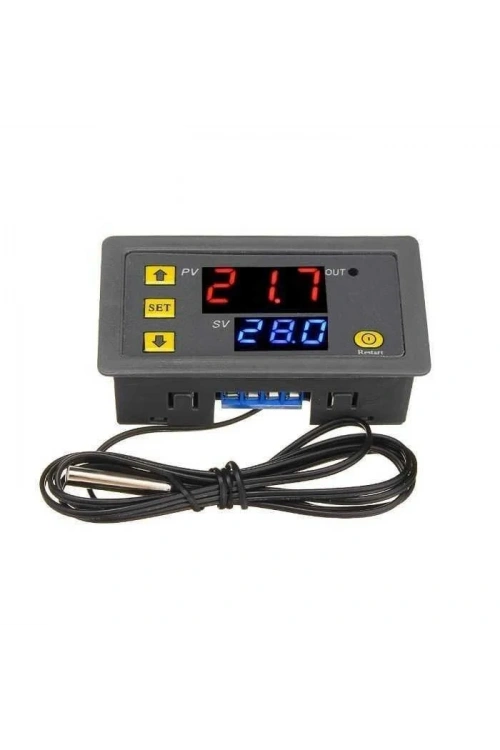 W3230 Röle Çıkışlı Termostat 24V Sıcaklık Kontrol Cihazı