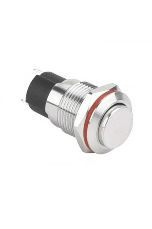 WD12A-G1Z 12mm Çıkık Anahtarlı Metal Buton