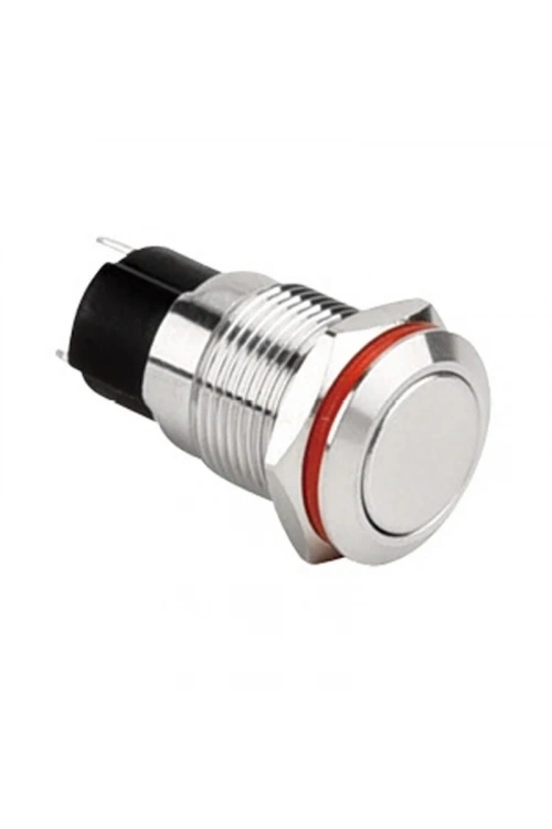 WD12A-P1 12mm Düz Yaylı Metal Buton