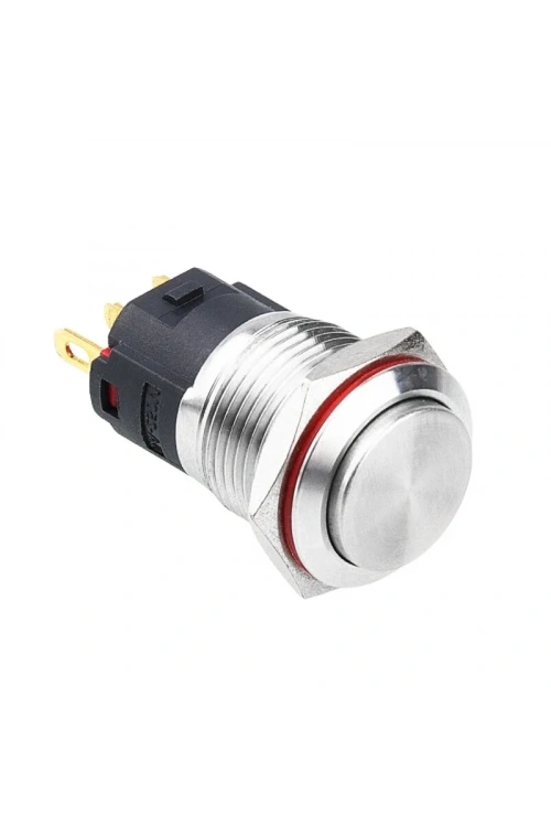 WD16A-G1 16mm Çıkık Yaylı Metal Buton