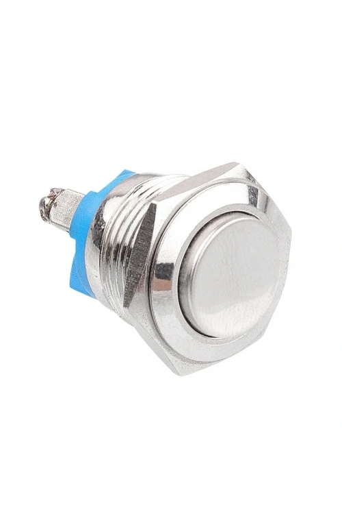 WD16H-G0 16mm Çıkık Yaylı Metal Buton